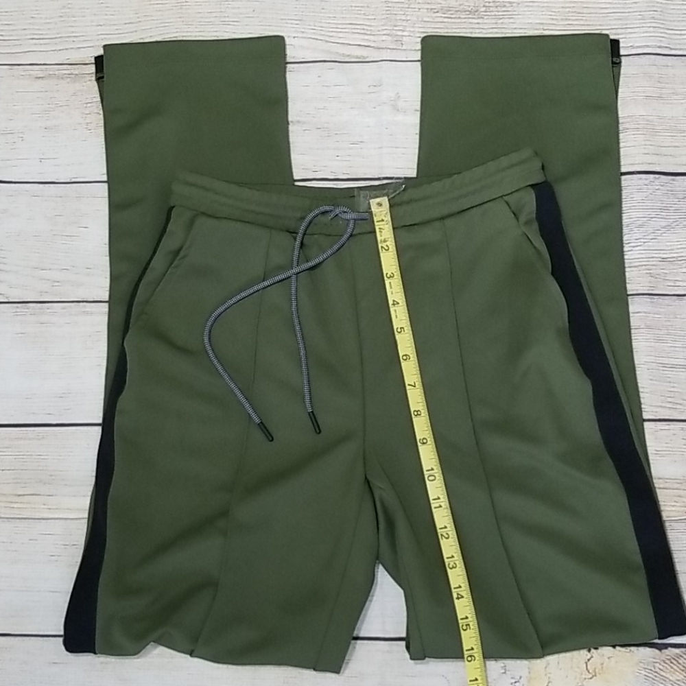 Hunter Green Side Snap Drawstring Track Pants - image 4